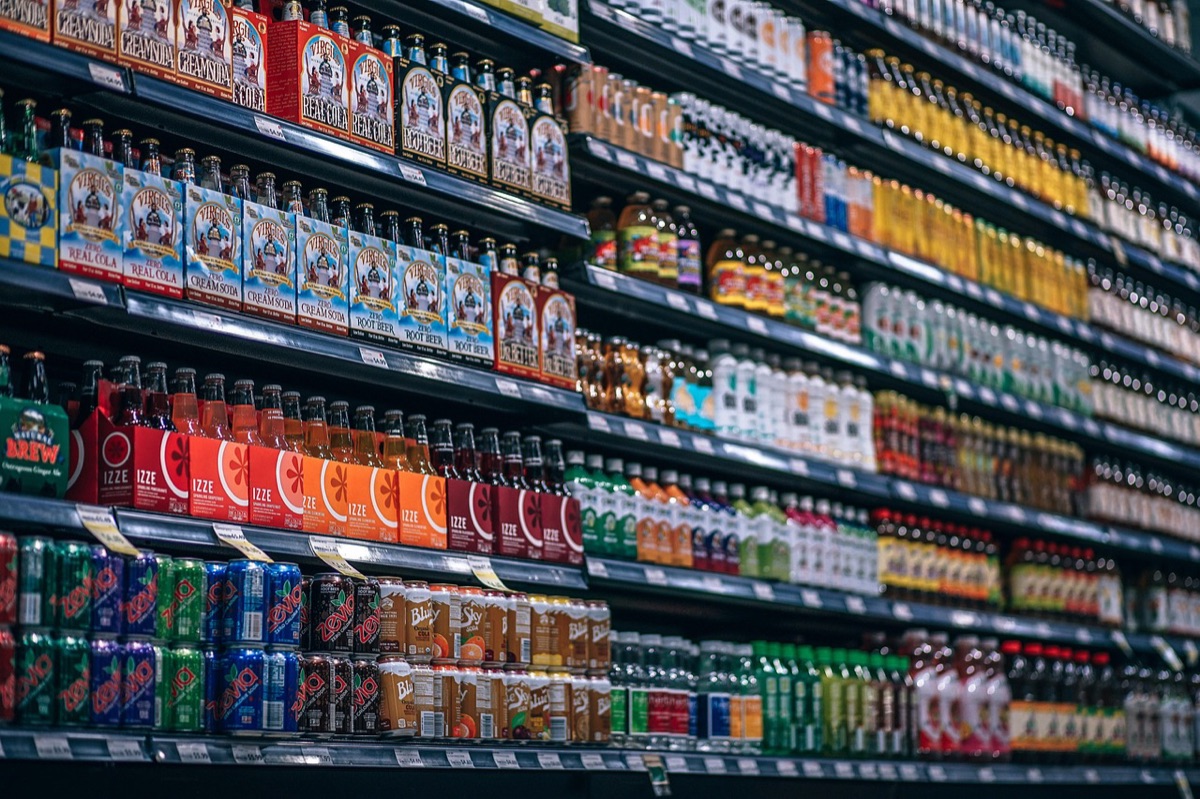 cosmetic product on retail shelf