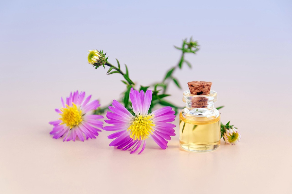 Une loupe examinant la liste des ingrédients sur une étiquette de cosmétique.