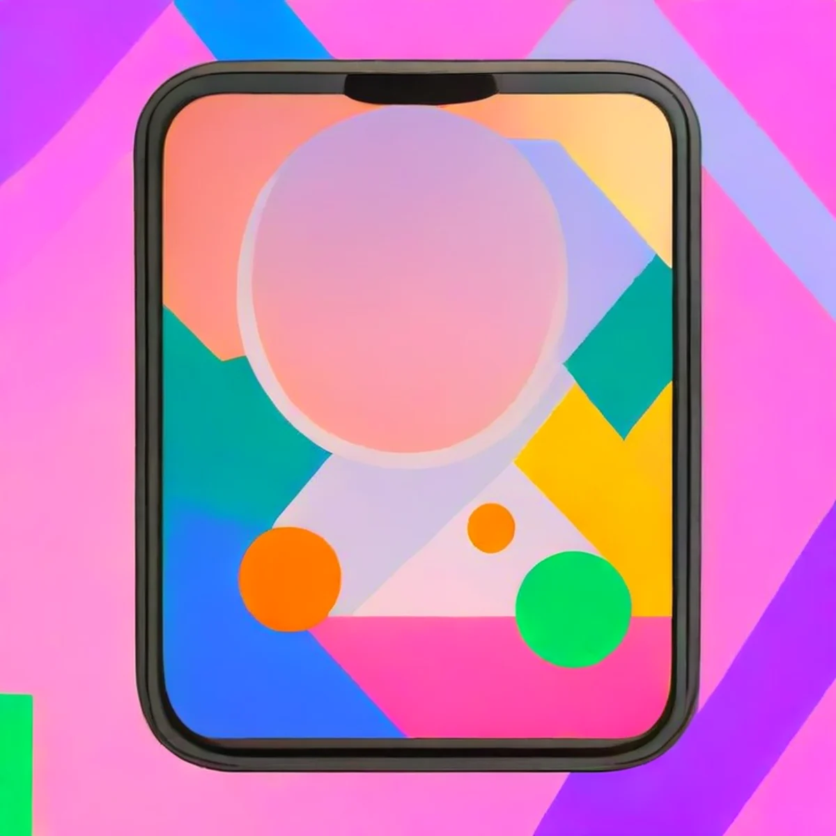 Smartphone mit einem Hauttyp-Quiz